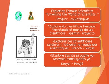 Preview of Exploring Famous Scientists: “Unveiling the World of Scientists.’’-Project