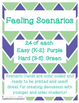 Preview of Exploring Feelings with Scenarios!