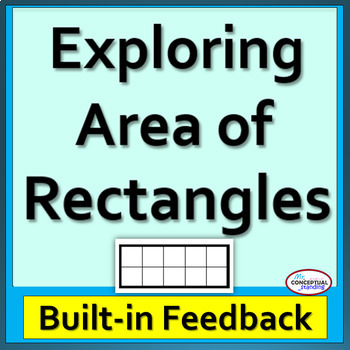 Preview of Exploring & Finding Area of Rectangles Conceptually - Digital Geometry Activity 