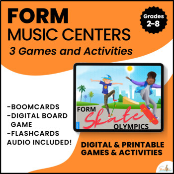 Preview of Exploring Form Music Games Elementary | DIGITAL + PRINTABLE