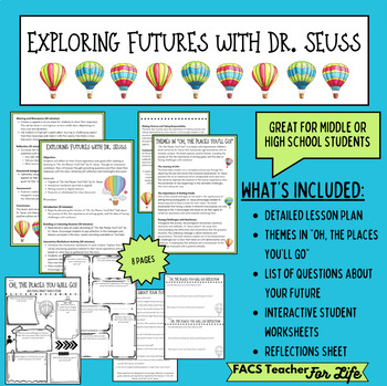 Preview of Exploring Futures with Dr. Seuss Activity: FACS, Middle or High School, NO PREP