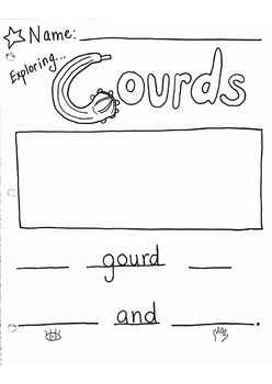 Preview of Exploring Gourds! Writing to describe