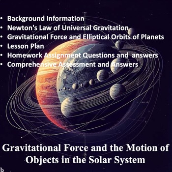 Preview of Exploring Gravitational Force in the Solar System: A Comprehensive Teaching Pack