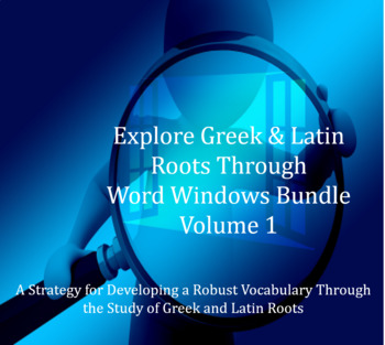 Preview of Exploring Greek & Latin Roots through Word Windows 50+ Root Packet Bundle