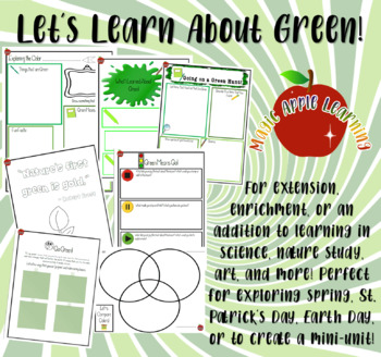 Preview of Exploring Green | Nature Study | Writing | Spring | Earth Day