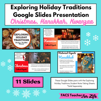 Preview of Exploring Holiday Traditions-Christmas, Hanukkah, Kwanzaa-Middle & High School