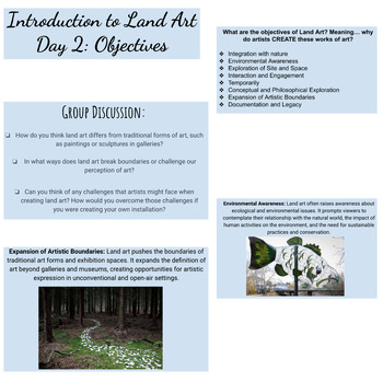 Preview of Exploring Land Art: Engaging and Creative Outdoor Art Unit 