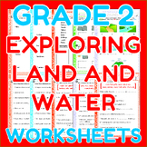 Exploring Land and Water - Science Worksheets for Grade 2 