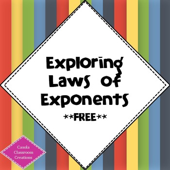 Preview of Exploring Laws of Exponents!