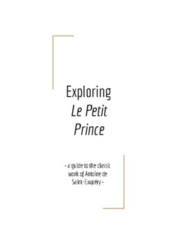 Preview of Exploring "Le Petit Prince" : A Guide