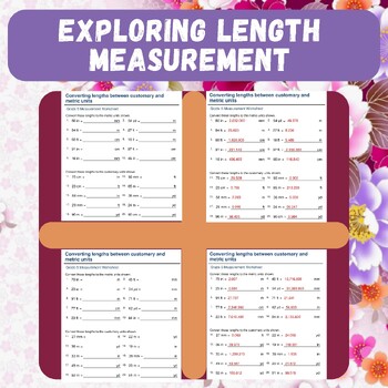 Preview of Exploring Length Measurement: Grade 5 Worksheets