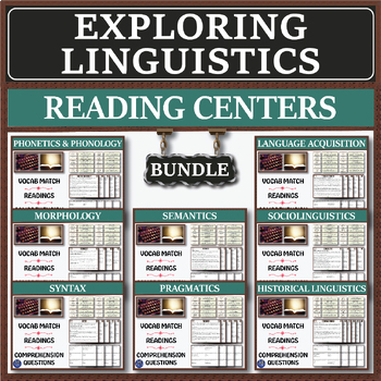 Preview of Exploring Linguistics: Reading Centers Bundle