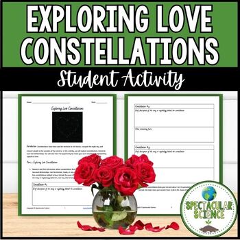 Preview of Exploring Love Constellations Valentine's Day Activity