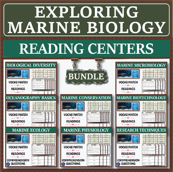 Preview of Exploring Marine Biology Series: Reading Centers Bundle