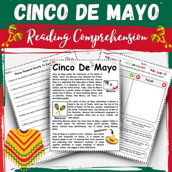 Preview of Exploring Mexican History: Cinco de Mayo Passage and Questions