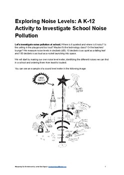 Preview of Exploring Noise Levels: A K-12 Activity to Investigate School Noise Pollution