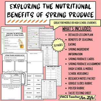 Preview of Exploring Nutritional Benefits of Spring Produce: FACS, Health, Cooking, NO PREP
