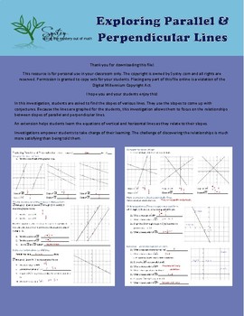 Preview of Exploring Parallel and Perpendicular Lines