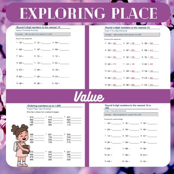 Preview of Exploring Place Value: Grade 2 Worksheets