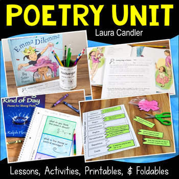 Preview of Poetry Unit with Fun Lessons and Activities for Introducing Poetry