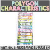 Polygon Math Puzzles Attributes of Polygons Math Puzzles