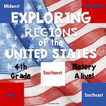 Preview of Exploring Regions of the U.S. Ch. 2 Task Cards - History Alive!