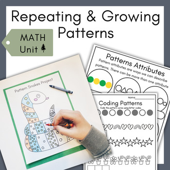 Preview of Repeating Patterns and Growing Patterns Activities Projects and Worksheets