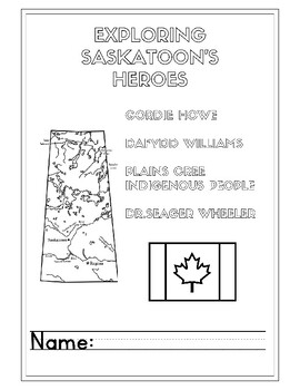 Preview of Exploring Saskatoon Heroes Booklet