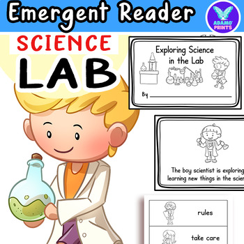 Preview of Exploring Science in the Lab Emergent Reader Kindergarten&First Grade Mini Book