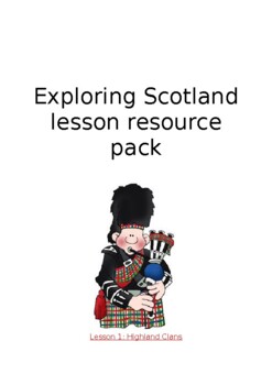 Preview of Exploring Scotland lesson resource pack