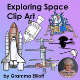 Exploring Space Clip Art