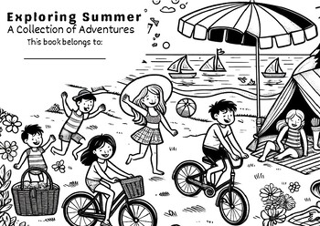 Preview of Exploring Summer Adventures: A Look and Discover Coloring Book