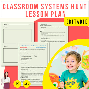 Preview of Exploring Systems with a Classroom Systems Hunt Lesson Plan | Grades K-1