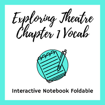 Preview of Exploring Theatre Chapter 1 Foldable