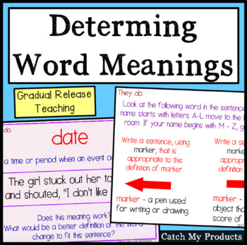 Preview of Word Meaning Context Clues for Promethean Board Use