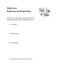 Exploring and Responding Worksheet - for Tell Me A Tale An