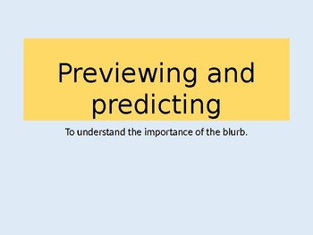 Preview of Exploring  blurbs -previewing and predicting