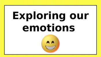 Preview of Exploring our emotions - emotions song