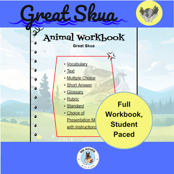 Preview of Exploring the Great Skua: Vocabulary, Facts, and Quizzes/Interactive, Self Paced