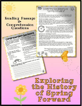 Preview of Exploring the History of Spring Forward Differentiated Reading Passage(EDITABLE)