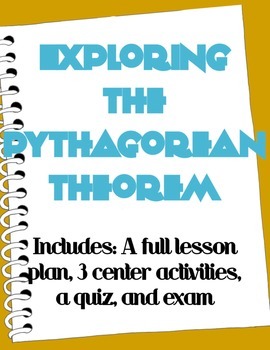 Preview of Pythagorean Theorem Activity ~ Exploring the Pythagorean Theorem