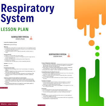 Preview of Exploring the Respiratory System - Comprehensive Lesson Plan