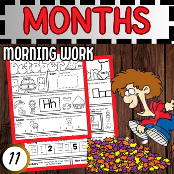 Preview of Exploring the Seasons: A Month-by-Month Adventure- Learning Worksheets for Kids
