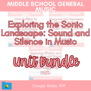 Preview of Exploring the Sonic Landscape: Sound & Silence UNIT -Middle School General Music