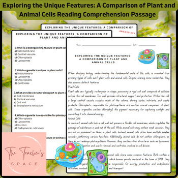 Preview of Exploring the Unique Features: A Comparison of Plant and Animal Cells Reading...
