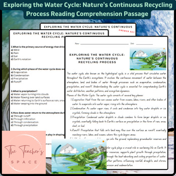 Preview of Exploring the Water Cycle: Nature's Continuous Recycling Process Reading Passage