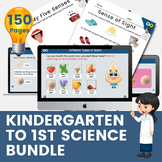 Kindergarten to 1st Grade Science Bundle with Interactive 