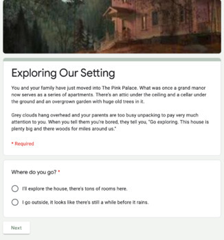 Preview of Exploring the setting of Coraline - Choose a path 
