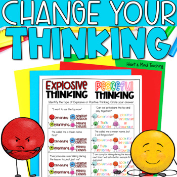 Preview of Explosive or Peaceful Thinking - Activities for Anger Management