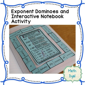 Preview of Exponent Dominoes and Interactive Notebook Activity